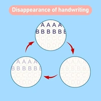 4 Pcs magic practice copybook & 10 refill for kids handwriting English reusable magical tracing book letter writing set