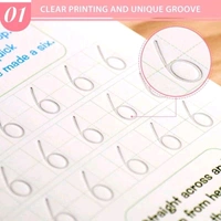 4 Pcs magic practice copybook & 10 refill for kids handwriting English reusable magical tracing book letter writing set