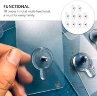 Bolt Sticker Screw Hook - Pack Of 10
