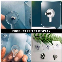 Bolt Sticker Screw Hook - Pack Of 10