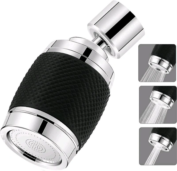 Kitchen Tap Spray Head 360°Swivel Tap Extender with Filter and 3 Spray Modes, Room Aluminium Tap Attachment Swivelling, High Pressure Water Saver for Tap.
