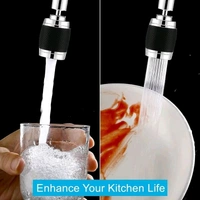 Kitchen Tap Spray Head 360°Swivel Tap Extender with Filter and 3 Spray Modes, Room Aluminium Tap Attachment Swivelling, High Pressure Water Saver for Tap.