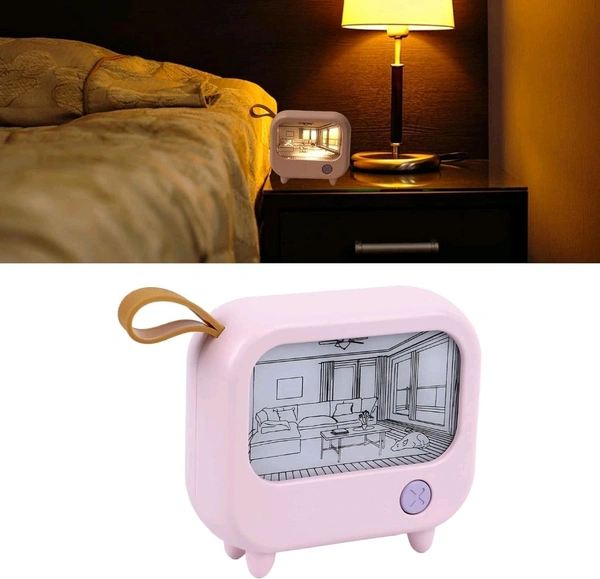 Sunset LED TV Night Light Painting Decoration Led Art Illuminated Light Up Picture, Light Art Decor, Bedside Lamp for Nightstand, Night Lights for Kids Adults