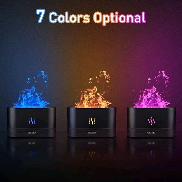 Flame Air Diffuser Aromatherapy Air Humidifier, 180mL Quiet Mist Humidifiers for Essential Oils Auto Shut-Off Protection for Home, Office, Party Decoration, Car Desktop, Office, Bedroom for use - Prepaid orders only accepted