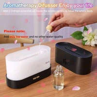 Flame Air Diffuser Aromatherapy Air Humidifier, 180mL Quiet Mist Humidifiers for Essential Oils Auto Shut-Off Protection for Home, Office, Party Decoration, Car Desktop, Office, Bedroom for use - Prepaid orders only accepted