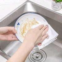 Non-Woven Reusable and Washable Kitchen Printed Tissue Roll Non-stick Oil Absorbing Paper Roll Kitchen Special Paper Towel Wipe Paper Dish Cloth Cleaning Cloth - Pack Of 1