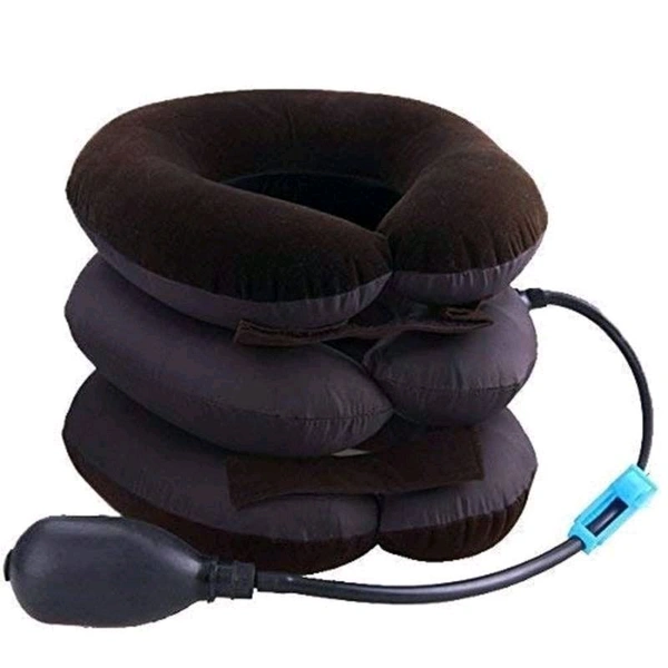 Health Care Cervical Neck Traction Air Bag with 3 Layer Inflatable Pillow for Neck Support and Relaxation