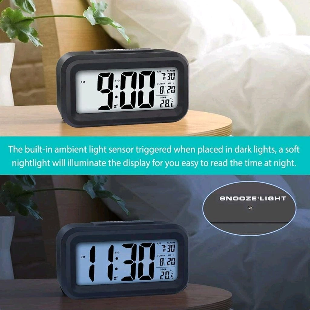 Alarm clock, digital clock, table clock for Students, watch timer for ...