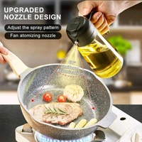 2 in 1 Olive Oil Pourse and Oil Dispenser Bottle for Kitchen Cooking, Glass Oil Bottle with Premium Nozzle