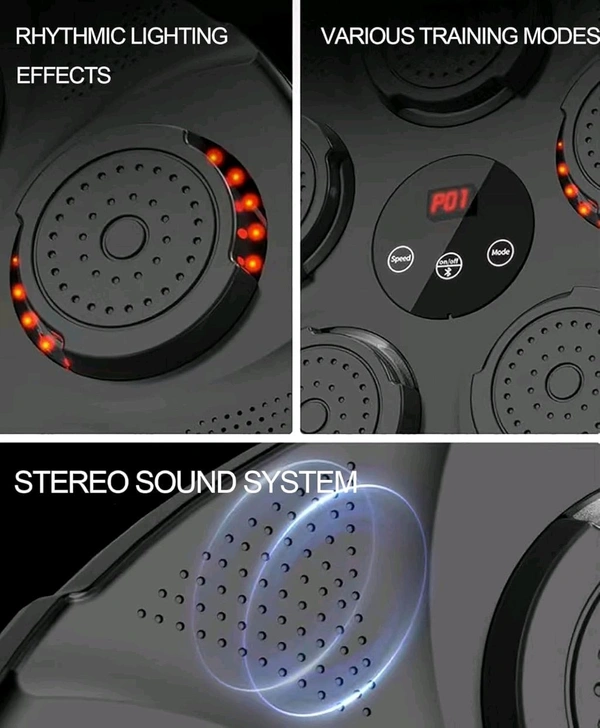 Music Boxing Machine, Smart Music Boxing Machine Home Wall Mount USB Charging Boxing Equipment Trainer for Kids Adults, Boxing Training Punching Machine for Home