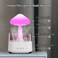 Rain Cloud Humidifier, Rain Cloud Diffuser, Night Light, Essential Oil Diffuser, Aromatherapy, rain Drop Sounds - Pack Of 1, Prepaid orders only accepted