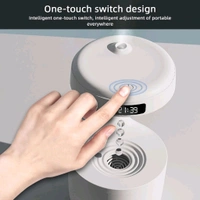 Anti Gravity Humidifiers For Bedroom, Cool Mist Humidifiers Water Drop, Oil Diffuser Led Clock Display, 36Db Quiet Air Humidifier With Night Light For Room & Office - Pack Of 2, Prepaid orders only accepted
