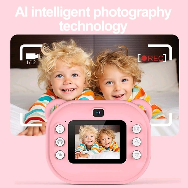 Print Paper Photo MP3 Player Video Recording Instant Print Camera for Kids, Christmas Birthday Gifts for Girls Boys, Instant Camera (Multicolor)  - Prepaid orders only accepted