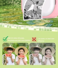 Print Paper Photo MP3 Player Video Recording Instant Print Camera for Kids, Christmas Birthday Gifts for Girls Boys, Instant Camera (Multicolor)  - Prepaid orders only accepted