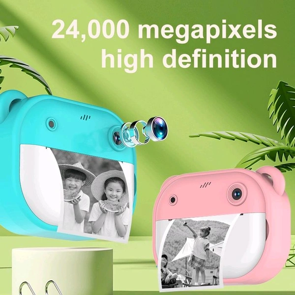 Print Paper Photo MP3 Player Video Recording Instant Print Camera for Kids, Christmas Birthday Gifts for Girls Boys, Instant Camera (Multicolor)  - Prepaid orders only accepted