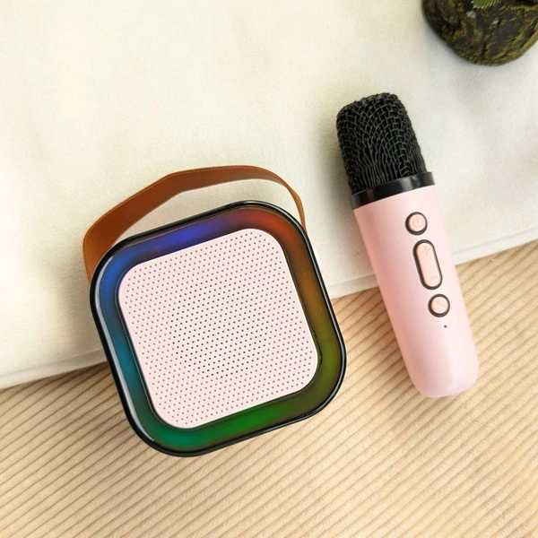 Portable Bluetooth Speaker Dynamic Thunder Sound With RGB Light Bluetooth Speaker Multicolour, Stereo Channel And Microphone Set - SRH1