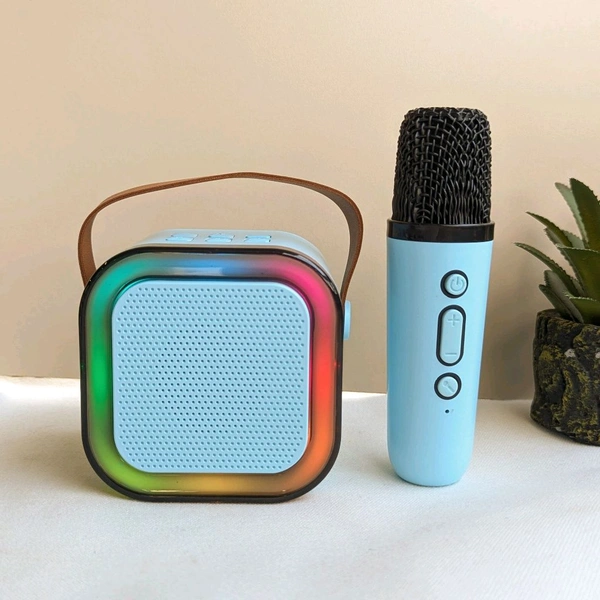 Portable Bluetooth Speaker Dynamic Thunder Sound With RGB Light Bluetooth Speaker Multicolour, Stereo Channel And Microphone Set - SRH2
