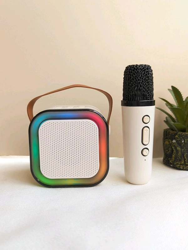 Portable Bluetooth Speaker Dynamic Thunder Sound With RGB Light Bluetooth Speaker Multicolour, Stereo Channel And Microphone Set - SRH3