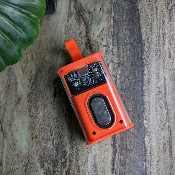 New Bluetooth Speaker Stereo TWS Bluetooth Waterproof Transparent LED Lights Sound Box Mini Portable Speaker - SRB1