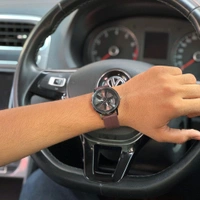 Gyro Spinning Car Alloy Rim Wheel Watch | Car Wheel Watch, Mens Wristwatch with Spinning Car Rim Hub Design, Quartz Movement, Gifts for Car Enthusiasts - SRP1