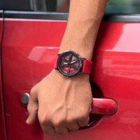 Gyro Spinning Car Alloy Rim Wheel Watch | Car Wheel Watch, Mens Wristwatch with Spinning Car Rim Hub Design, Quartz Movement, Gifts for Car Enthusiasts - SRP2