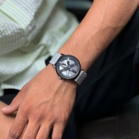 Gyro Spinning Car Alloy Rim Wheel Watch | Car Wheel Watch, Mens Wristwatch with Spinning Car Rim Hub Design, Quartz Movement, Gifts for Car Enthusiasts - SRP3