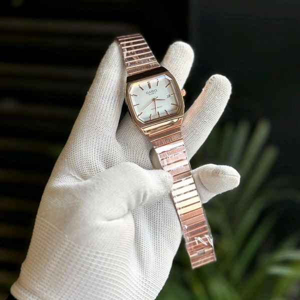 Special 3 Pieces Combo Deal | Most Demanded Gasiq Quartz Movement Watch With High Quality Strap Best finishing Body & Case - Copper