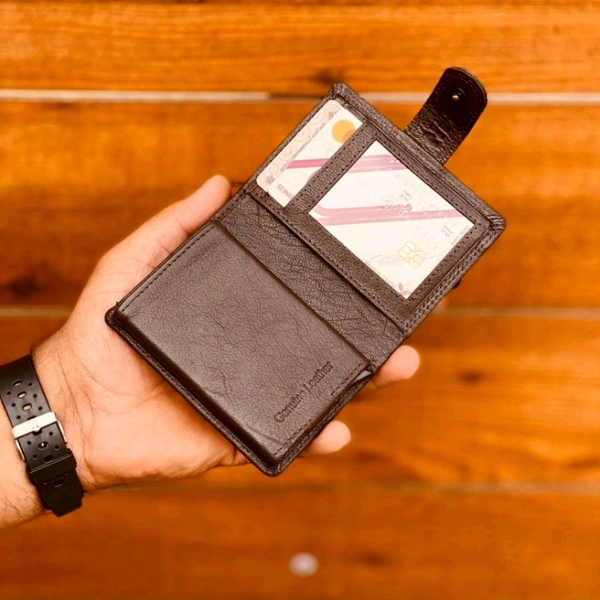 Most Demanded Classic Men's Genuine Card Pop-up High Quality Leather Wallet, Perfect For Gifting