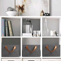 Wardrobe Organizer for Clothes with Metal Frame, Drawer Organizer, Rectangle Storage Baskets for Clothing Fabric Storage Box with Handles Shelf Basket for Storage Clothes Pants