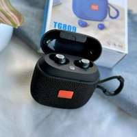 New TG809 2 in 1 Portable Outdoor Wireless Speaker & Mini TWS Bluetooth Earbuds