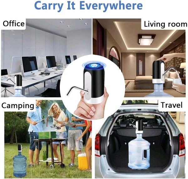 Automatic Wireless Water Can Dispenser Pump for 20 Litre Bottle Can, with Low Noise & High Efficiency