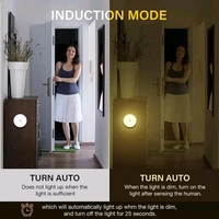 Motion Sensor Light for Home with USB Charging Self Adhesive Wireless LED Body Induction Lamp Sensor Night Light for Magnetic Base