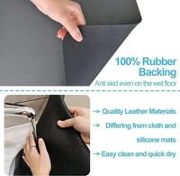 New Large Dish Drying mat Water Absorbent mat for Kitchen, Quick-Dry Dish Drainer Pad for Glassware