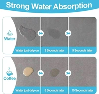 New Large Dish Drying mat Water Absorbent mat for Kitchen, Quick-Dry Dish Drainer Pad for Glassware