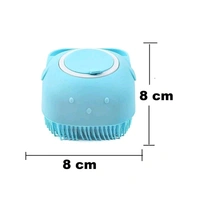 Silicone Soft Bath Body Brush with Shampoo Dispenser Scrubber-use in Shower Deep Cleaning Gentle Scrub Massage for Children, Men Women (Pack Of 2)