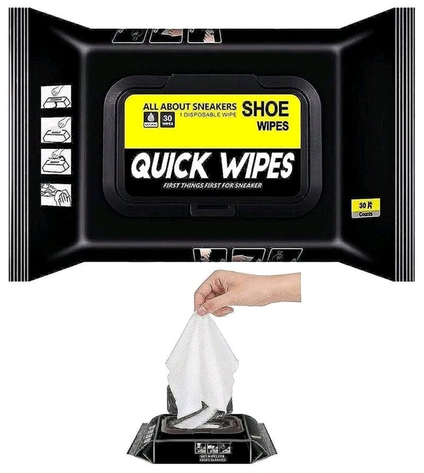 Portable Sneakers Cleaner Shoe Wipes of 80 Pcs Premium Cleaning Solution Suitable for Different Sneakers & Sports Shoe