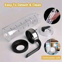 Auto Open Cover Glass Oil and Vinegar Cruet, Condiment Container With Ergonomic Non Slip Handle (500 ml)