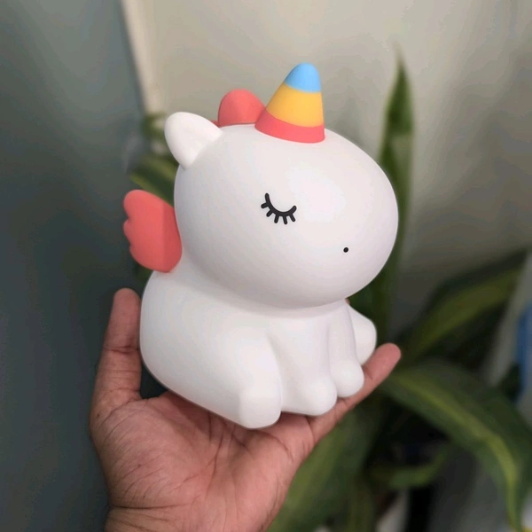 Unicorn Night Light Kids: Dimmable Silicone Night Lights, 30Min Timed Touch Squishy Lamp, Rechargeable Baby Nightlight for Bedroom, Unicorn Lamp Girls Gifts, Room Cute Decor for Children