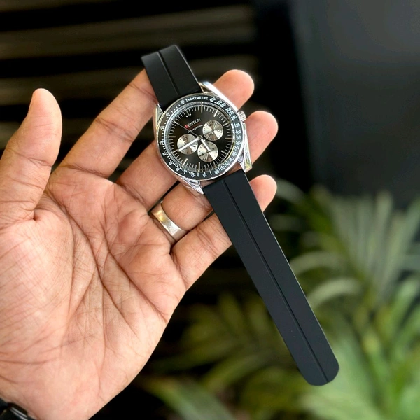 Fenton Budget Analog Quartz Movement Watch With High Quality Strap Best finishing Body & Case - Black