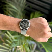 Delton Big Size Budget Analog Quartz Movement Watch With High Quality Strap Best finishing Body & Case - Black