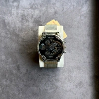 Delton Big Size Budget Analog Quartz Movement Watch With High Quality Strap Best finishing Body & Case - Black