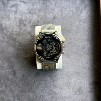 Delton Big Size Budget Analog Quartz Movement Watch With High Quality Strap Best finishing Body & Case - Black