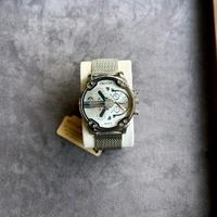Delton Big Size Budget Analog Quartz Movement Watch With High Quality Strap Best finishing Body & Case - White