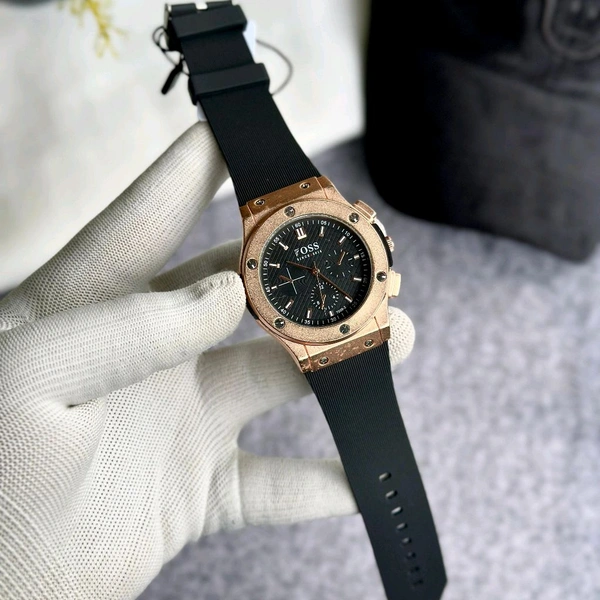 Most Demanded Foss Analog Quartz Movement Collection With High Quality Strap Best finishing Body & Case - SRF1