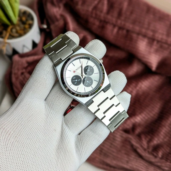 Fenton Budget Analog Quartz Movement Watch With High Quality Strap Best finishing Body & Case - White