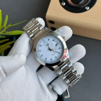 Most Demanded V9 Analog Quartz Movement Collection With High Quality Strap Best Finishing Body & Case - White