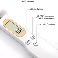 Digital Kitchen Spoon Electronic Food Weighing Scale (500g/0.1g) with LCD Display Detachable Scoop and Tare Function for Measuring Cooking Ingredients Coffee Flour Spices Medicine