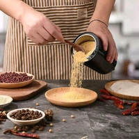 Portable Electric Coffee Grinder Spice & Coffee Bean Grinder, Multifunctional Coffee Grinder 200 W with Stainless Steel Blades, Protection Against Overheating Portable Coffee Grinder