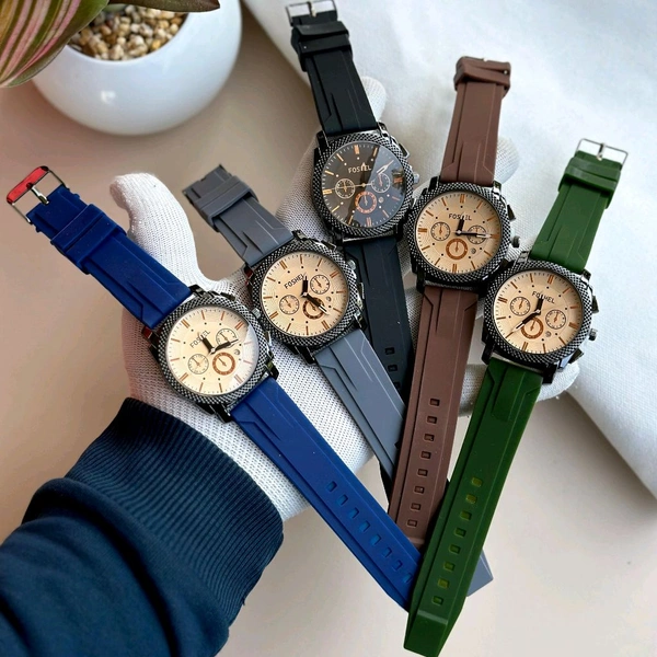 Most Demanded Foshel Analog Quartz Movement Watch With High Quality Strap Best finishing Body & Case - SRF1
