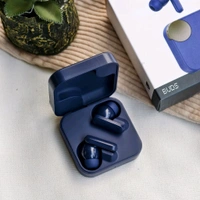 New Wireless Earphone With Call Time Upto 5 Hour | High Sound Quality And Mic Quality - Blue, 1 Month Cybzone Warranty